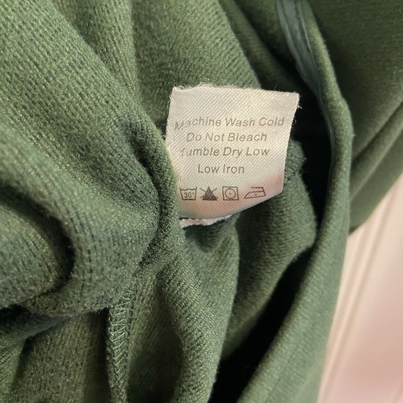 Tuckernuck English Ivy Dakotah Midi Dress Peter Pan Collar Long Sleeve Green XXL - Picture 5 of 13